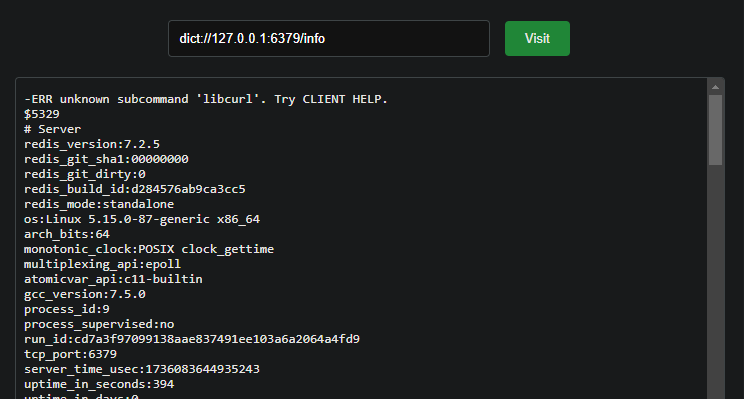 Proof of dict protocol availability